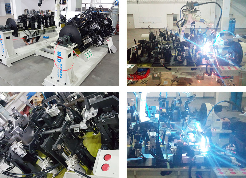 汽車零部件機(jī)器人雙工位焊接工作站案例！